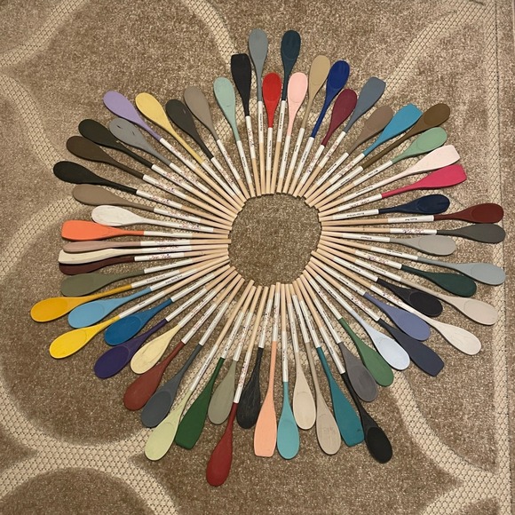 Homemade Other - Dixie Belle Paint Company 64 Piece Painted Wooden Spoon Set‎ Retailer Hobbyist